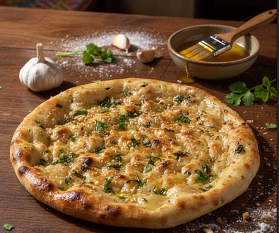 Garlic Naan (Sarımsaklı Tandır Ekmeği)