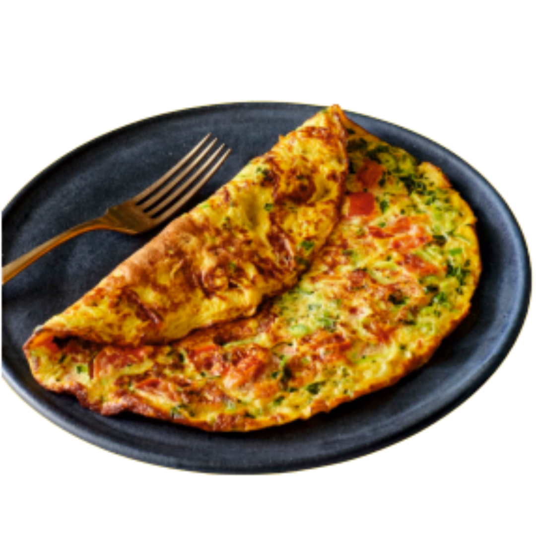 Pakistani Omelette With Paratha