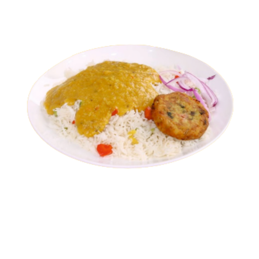 Special Daal Chawal With Shami Kabab